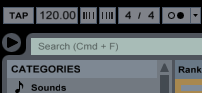 Авто определение bpm ableton