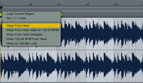 Авто определение bpm ableton